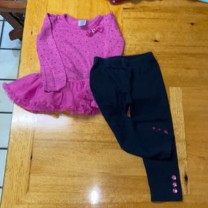 💜3 for $45 Pink polka dot outfit